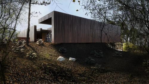 Architektura wpisana w naturę - wyjątkowy projekt domu w otoczeniu skał